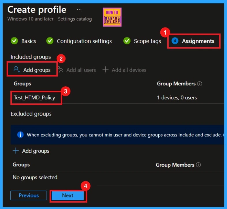 Enable or Disable Message Sync using Intune Settings Catalog Policy - Fig.9