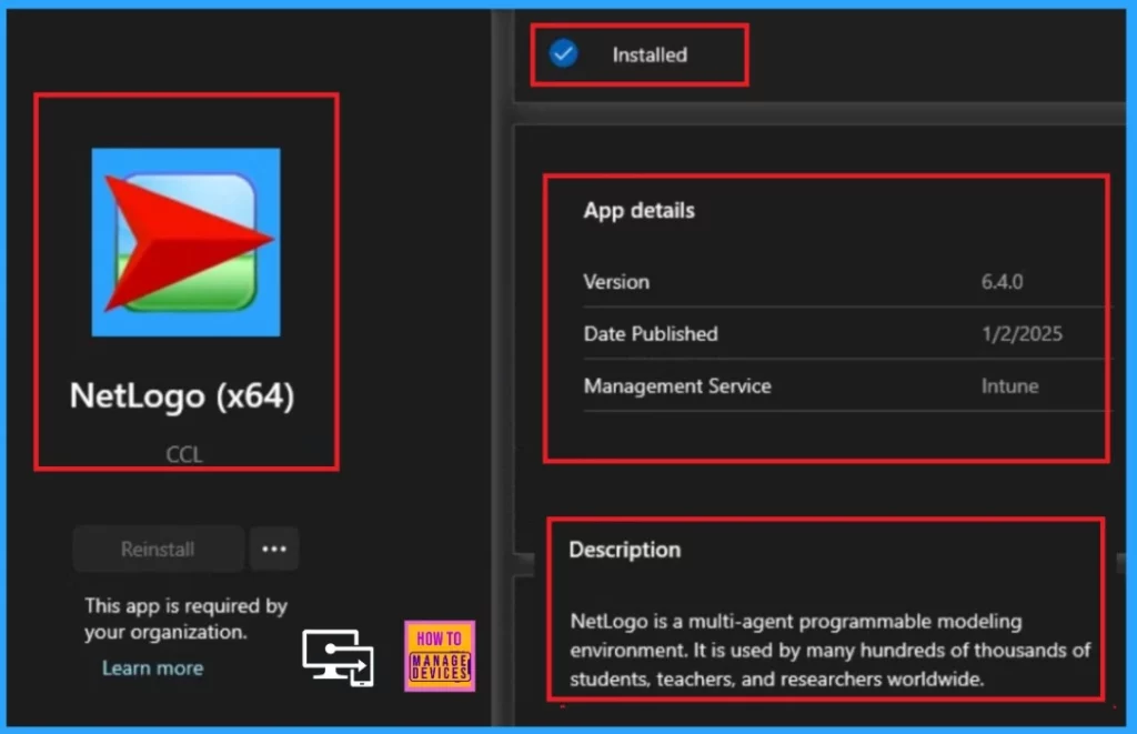 Easy Steps to Install NetLogo Programming Language using Intune App -  Fig.14