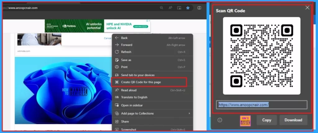Enable or Disable QR Code Generator in MS Edge Browser using M365 Admin Center to Enhance User Experience - Fig.12
