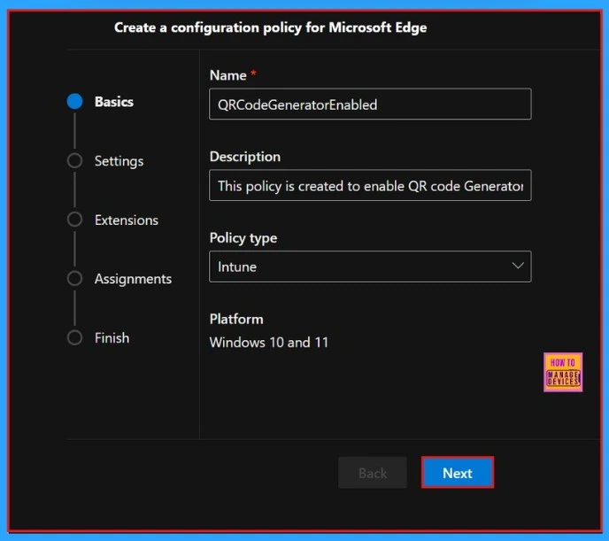Enable or Disable QR Code Generator in MS Edge Browser using M365 Admin Center to Enhance User Experience - Fig.2
