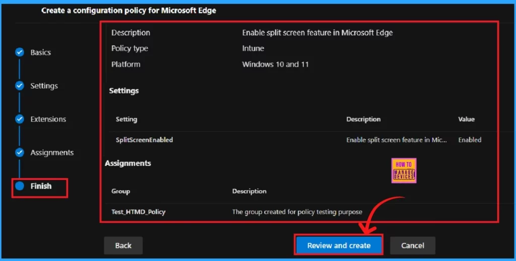 Enable Split Screen Feature in Microsoft Edge using the Microsoft 365 Admin Center Policy 9 Enable Split Screen Feature in Microsoft Edge using the Microsoft 365 Admin Center Policy - Fig.9