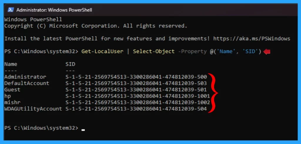 8 Ways to Know Security Identifier SID of User in Windows 11 - 9