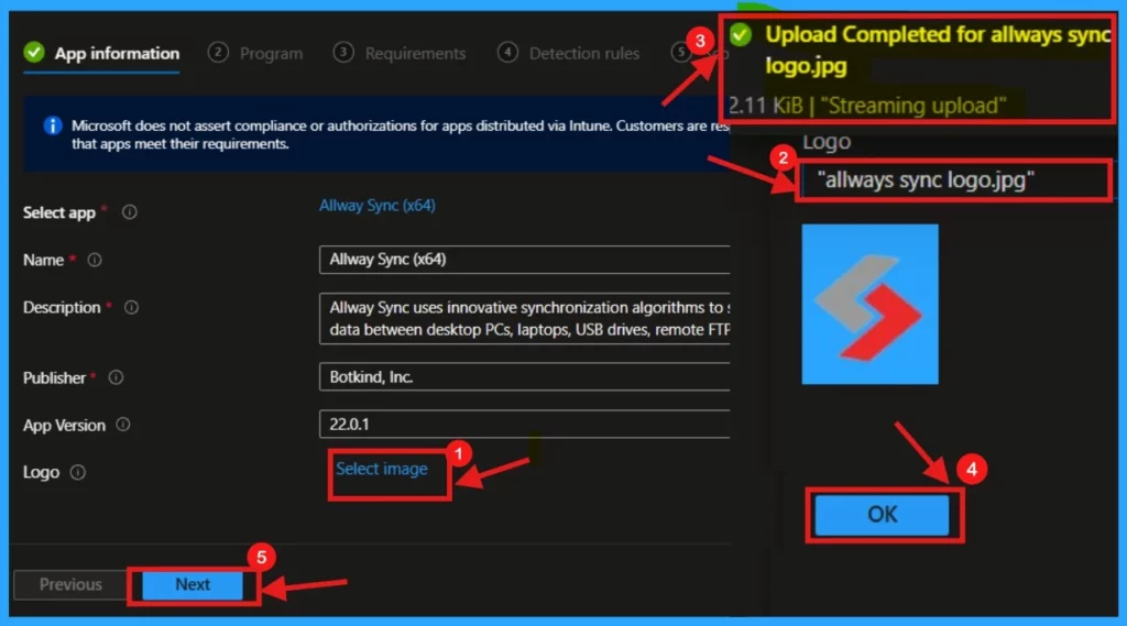 Easy Method to Install Allway Sync App through Intune Enterprise App Catalog App - Fig.4