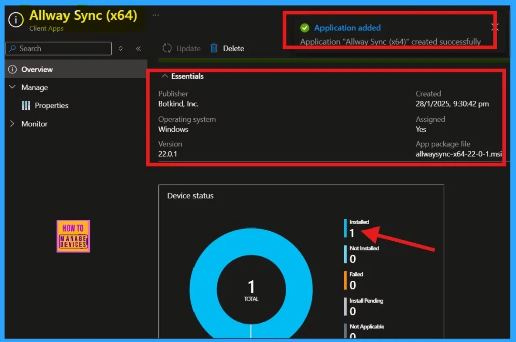 Easy Method to Install Allway Sync App through Intune Enterprise App Catalog App - Fig.9