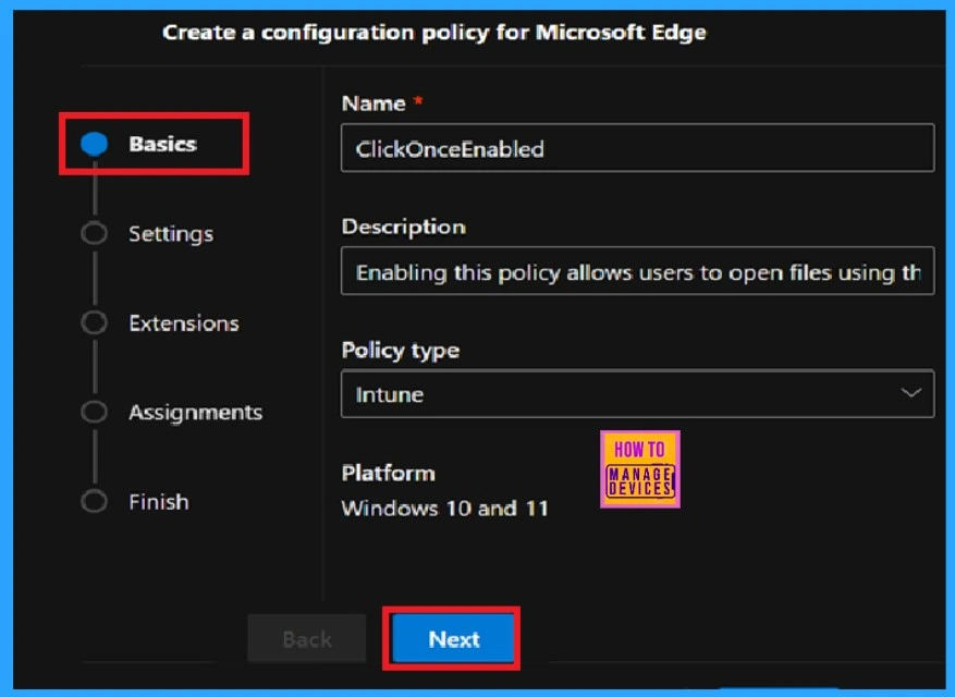 Enable Disable ClickOnce Protocol Policy in MS Edge Browser using M365 Admin Center 3 Enable Disable ClickOnce Protocol Policy in MS Edge Browser using M365 Admin Center - Fig.2