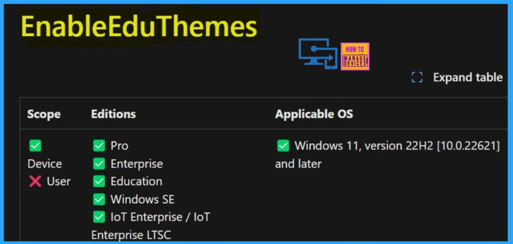Easy way to Enable Education Themes via Setting Catalog in Intune - Fig.1