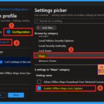 Enable Offline Maps Auto Update using Intune Setting Catalog Policy