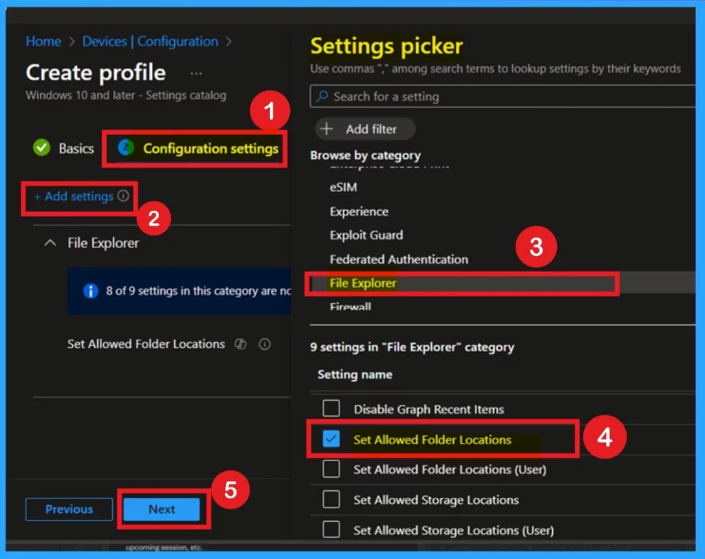 Enable or Disable Folder Locations in File Explorer using Intune Policy 4 Enable or Disable Folder Locations in File Explorer using Intune Policy - Fig.3