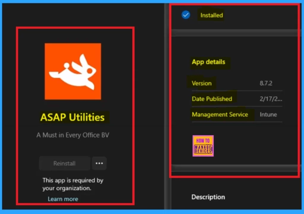 Best way to Install ASAP Utilities using Intune Enterprise App Catalog App - Fig.11