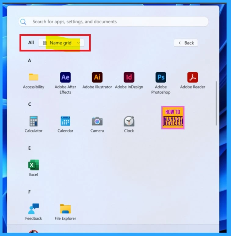 New Grid and Category Views Coming to the Start Menu in Windows 11 - Fig.2 Creds to MS