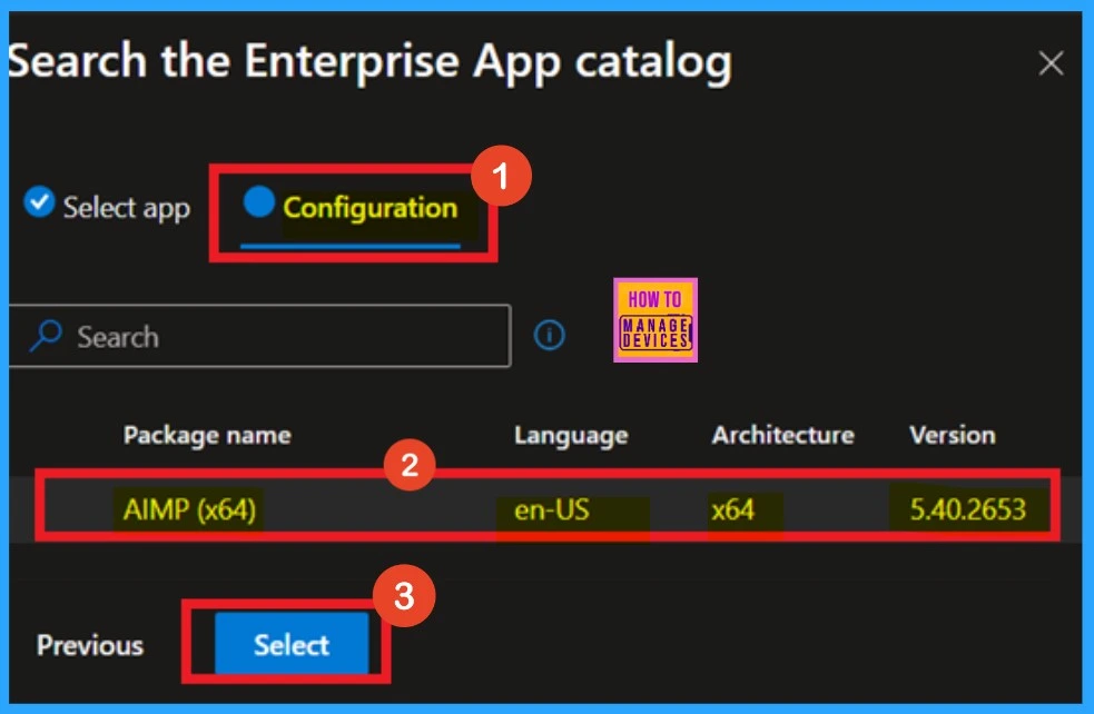 Intune Method for Installing AIMP App using Enterprise App Catalog App 4 Intune Method for Installing AIMP App using Enterprise App Catalog App - Fig.3