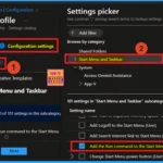 Enable or Disable Add the Run Command to the Start Menu User Policy using Intune Policy