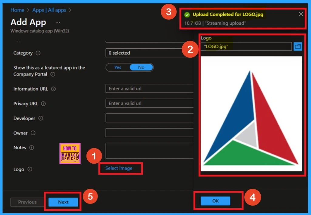 How to Install CMake App using Intune Application Model -Fig.4