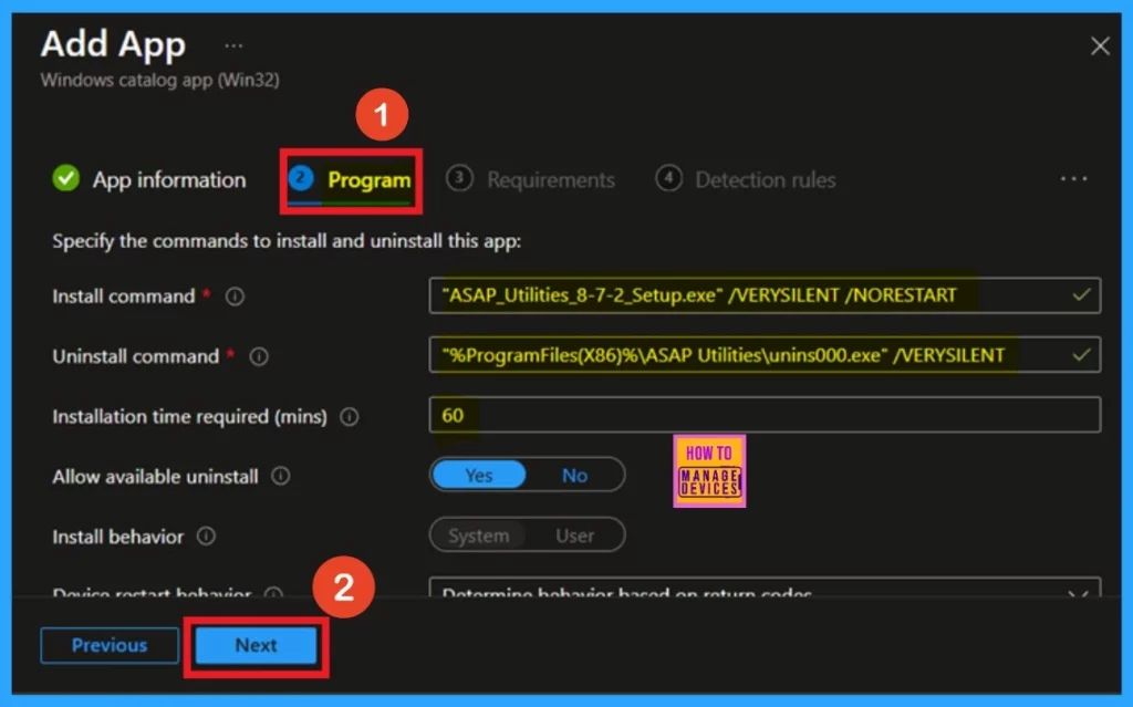 Best way to Install ASAP Utilities using Intune Enterprise App Catalog App - Fig.4