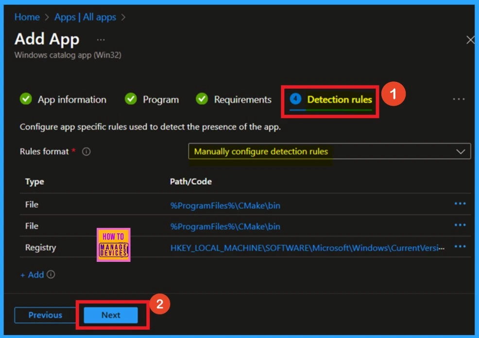 How to Install CMake App using Intune Application Model -Fig.7