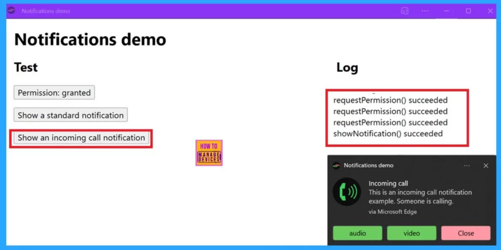 Windows 11 Web Apps can Now Alert Users with Incoming Call Notifications API 4 Windows 11 Web Apps can Now Alert Users with Incoming Call Notifications API - Fig.4