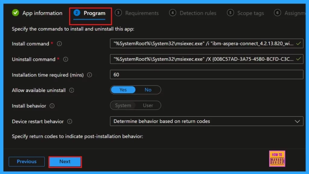 How to Install IBM Aspera Connect using Intune Enterprise App Catalog App 8 How to Install IBM Aspera Connect using Intune Enterprise App Catalog App - Fig.6