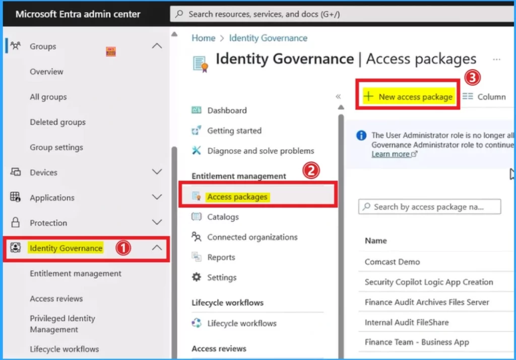Step by Step Guide to Creating Access Packages in Microsoft Entra Face Check 2 Step by Step Guide to Creating Access Packages in Microsoft Entra Face Check - Fig.2 - Creds to MS