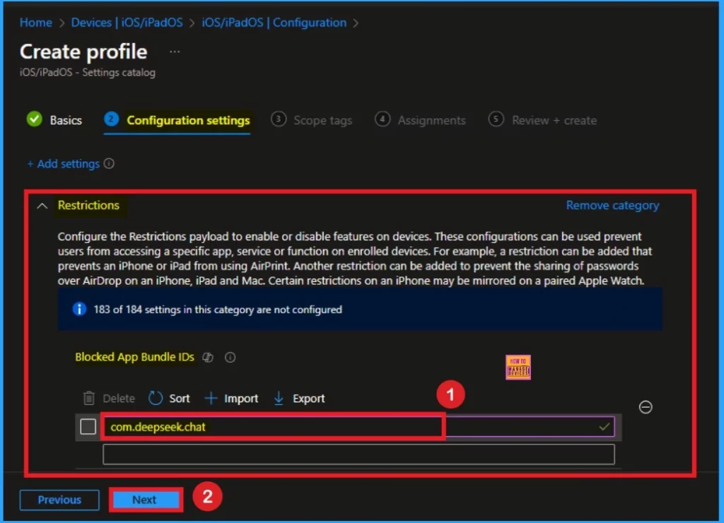 Different Methods to Block or Remove the DeepSeek App and Website from Managed Devices using Intune - Fig.3