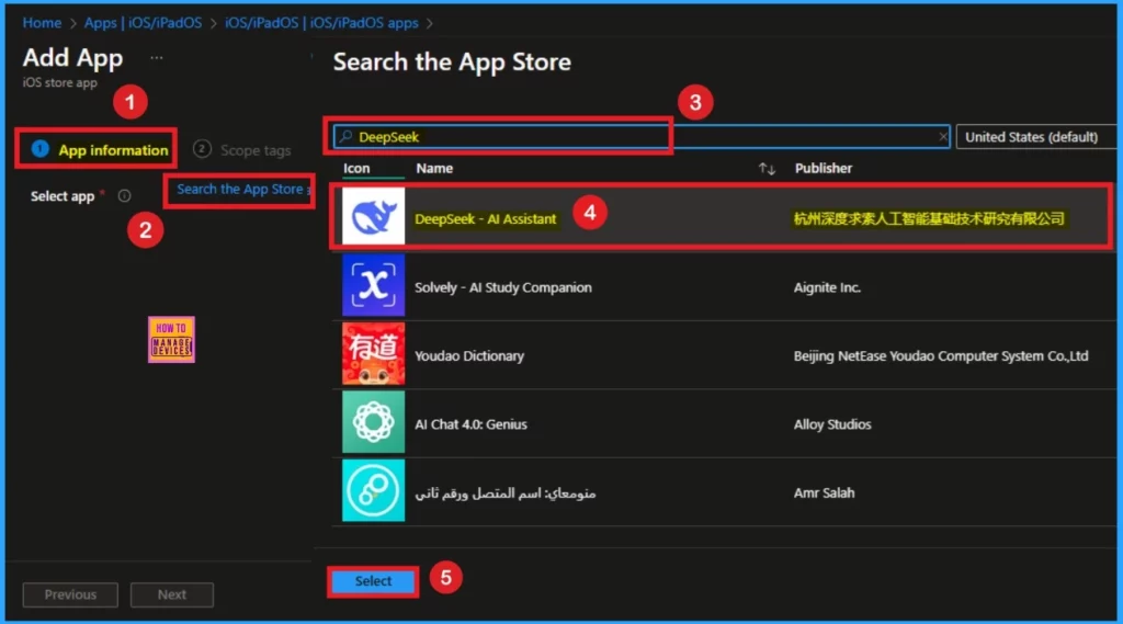 Different Methods to Block or Remove the DeepSeek App and Website from Managed Devices using Intune - Fig.4