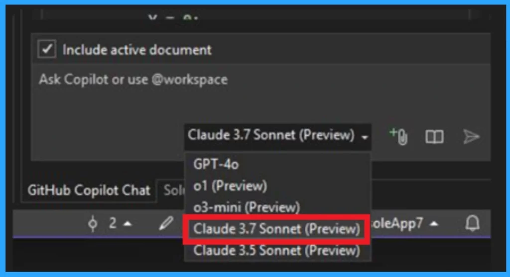 How to Access Claude 3.7 in GitHub Copilot for Faster Coding 2 How to Access Claude 3.7 in GitHub Copilot for Faster Coding - Fig.2 - Creds to MS