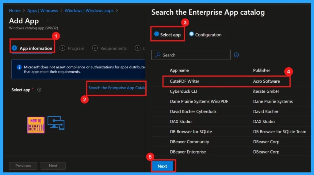 Best way to Install CutePDF Writer using Intune Application Model - Fig.2