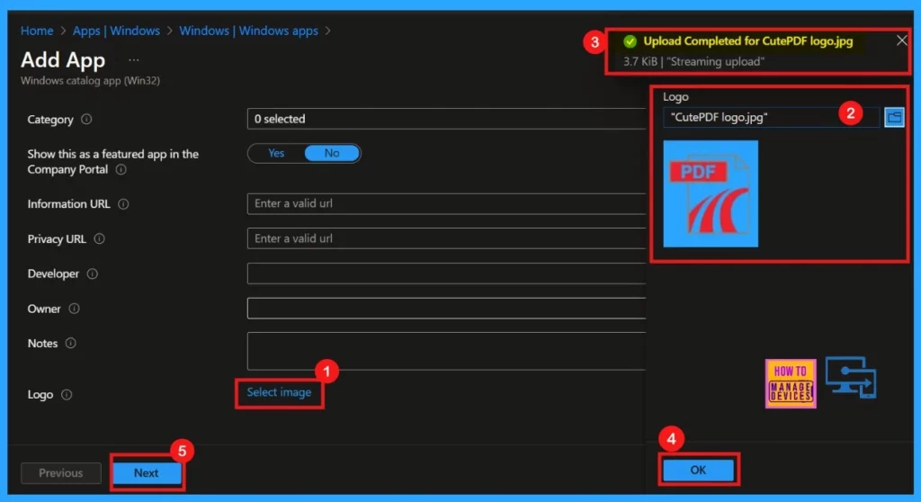 Best way to Install CutePDF Writer using Intune Application Model - Fig.4