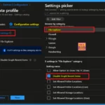Enable Disable Graph Recent Items in File Explorer Policy using Intune 1