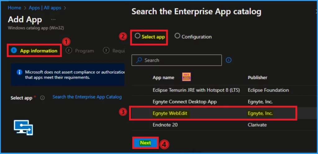 Deploy Egnyte WebEdit App using Intune App Model 3 Deploy Egnyte WebEdit App using Intune App Model - Fig.2