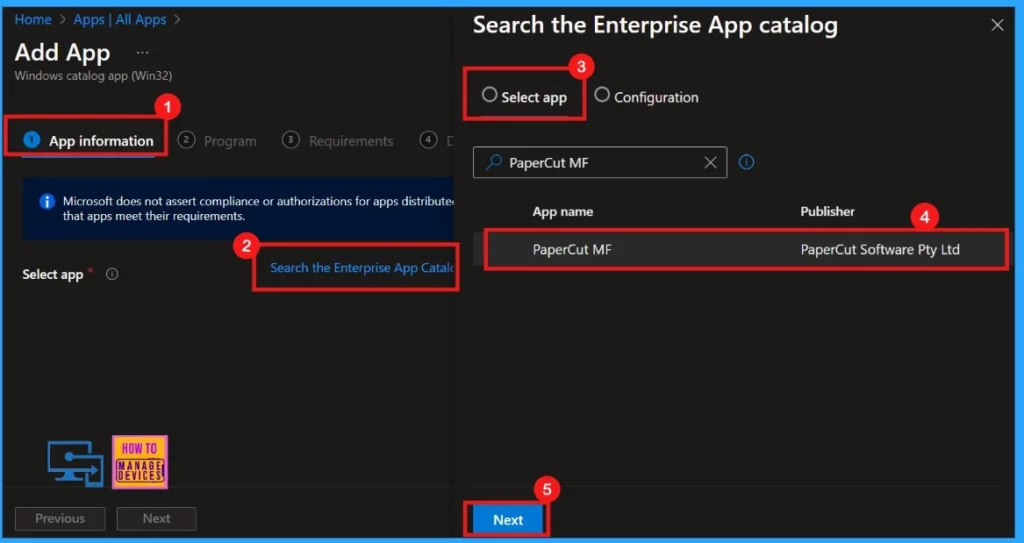 Easy way to Install PaperCut MF using Intune Application Model 3 Easy way to Install PaperCut MF using Intune Application Model - Fig.2