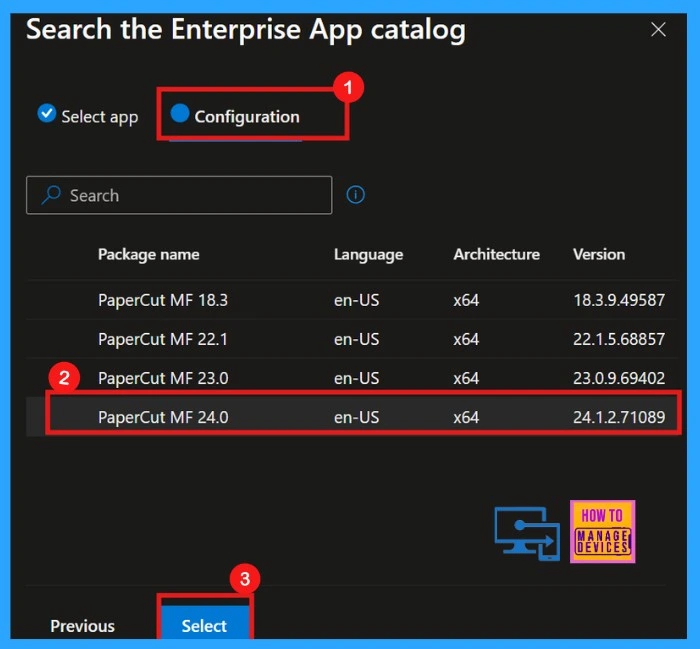 Easy way to Install PaperCut MF using Intune Application Model 4 Easy way to Install PaperCut MF using Intune Application Model - Fig.3