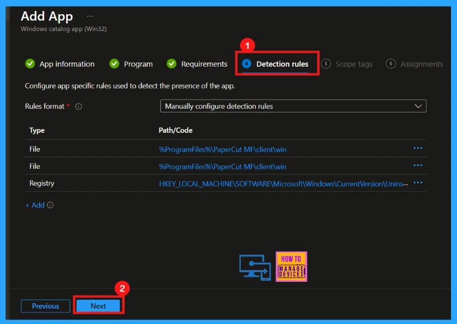 Easy way to Install PaperCut MF using Intune Application Model 8 Easy way to Install PaperCut MF using Intune Application Model - Fig.7