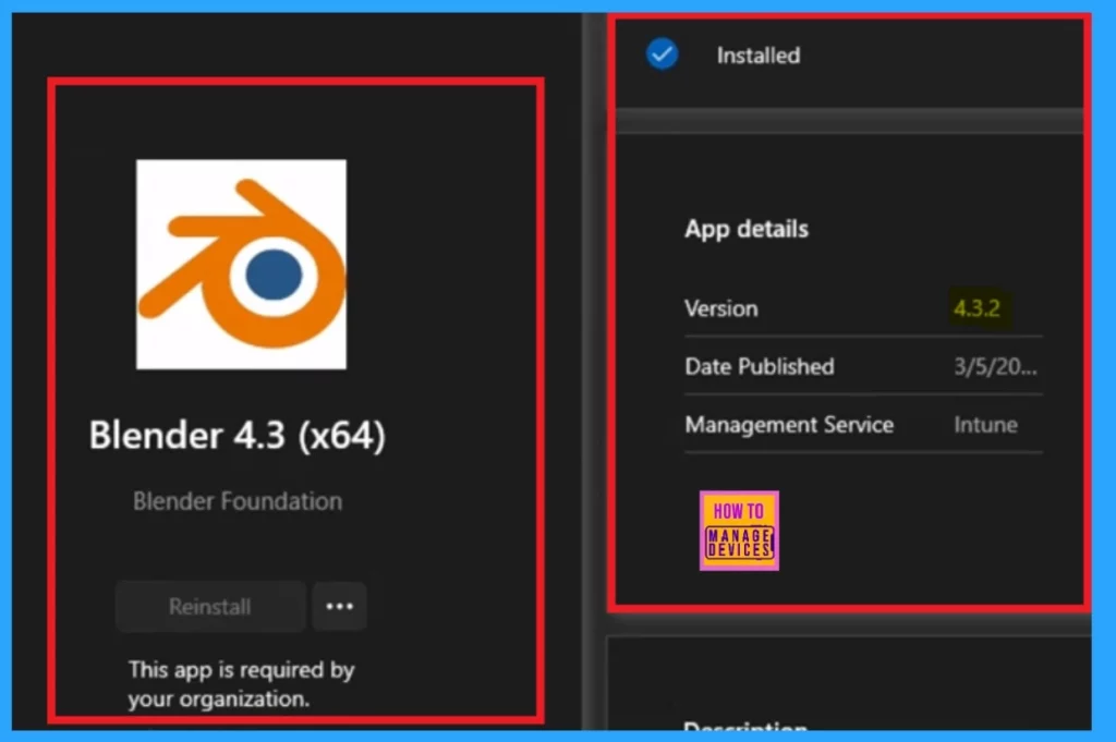Deploy Blender Application using Intune App Model 13 Deploy Blender Application using Intune App Model - Fig.12