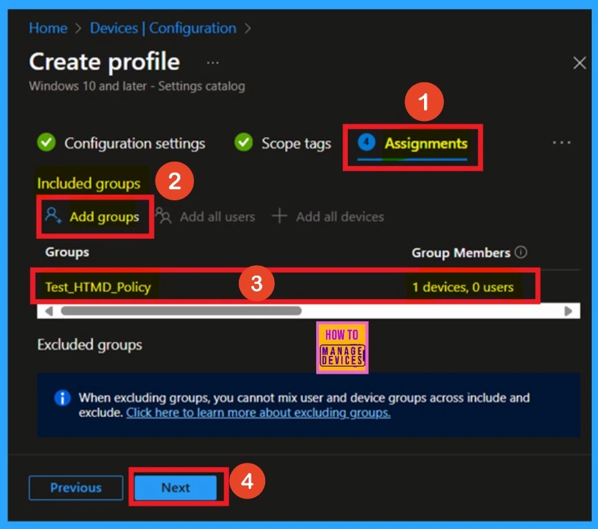 Enable Disable Search to Use Location Policy using Intune 8 Enable Disable Search to Use Location Policy Deployment through Intune Setting Catalog - Fig.7
