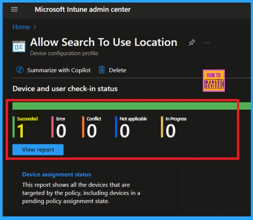 Enable Disable Search to Use Location Policy using Intune 10 Enable Disable Search to Use Location Policy Deployment through Intune Setting Catalog - Fig.9