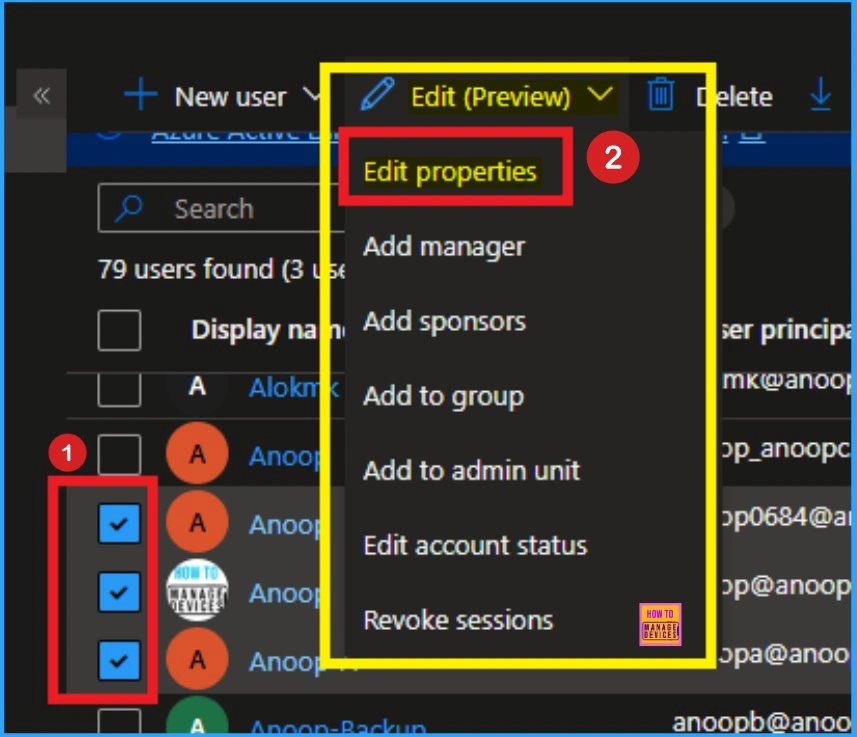 Entra ID Select Multiple Users and Bulk Update User Properties - Fig.3