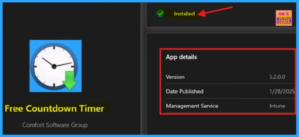 Best Method to Deploying Free Countdown Timer App using Intune Enterprise App Catalog 12 Best Method for Deploying Free Countdown Timer App via the Enterprise App Catalog in Intune - Fig.11