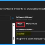 Enable or Disable Full Screen Mode Policy in Edge Browser using Microsoft 365 Admin Center Policy