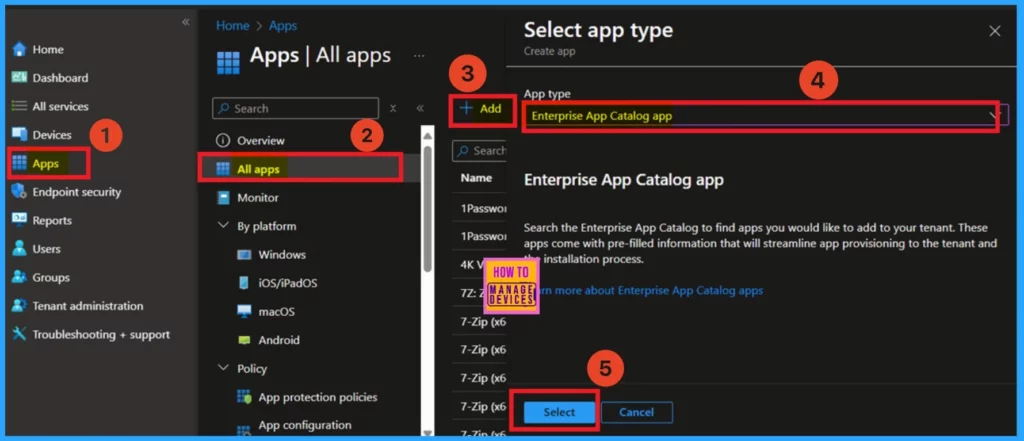 How to Install Druva InSync App using Intune Enterprise App Catalog - Fig.1