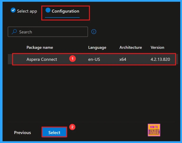 How to Install IBM Aspera Connect using Intune Enterprise App Catalog App 4 How to Install IBM Aspera Connect using Intune Enterprise App Catalog App - Fig.2.1
