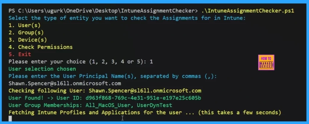 Track All Intune Policy and App Assignments for Users Devices and Entra ID Groups with Assignment Checker - Fig.5 (Image credit to Ugur Koc)