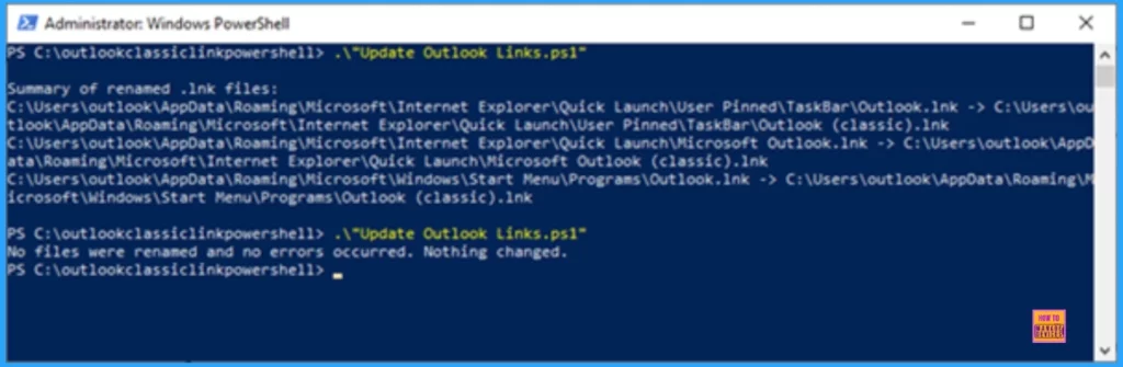 Outlook Start Menu Icon Not Updating to Outlook Classic After Version 2407 Update - Fig.3 - Creds to MS