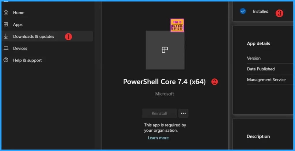 Install PowerShell 7 on Windows Machines using Intune Enterprise App Catalog App 3