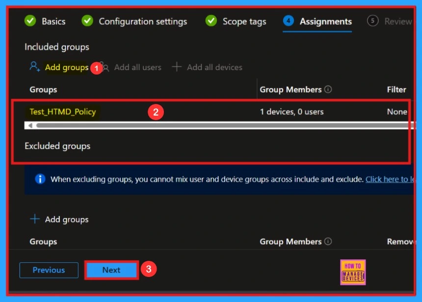 Enable or Disable TLS13 for EAP Client Authentication using Intune Settings Catalog Policy - Fig.9
