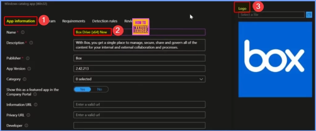Best Method to Update Box4Drive using Intune Enterprise App Catalog App - Fig.5