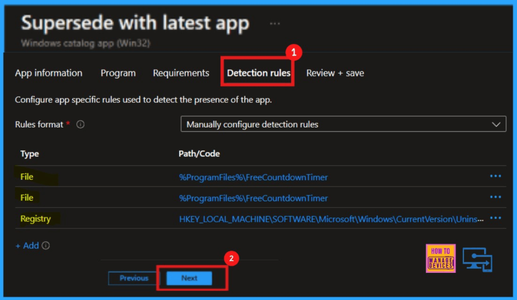 Best way to Update Free Countdown Timer App using Intune Supersede App - Fig.7