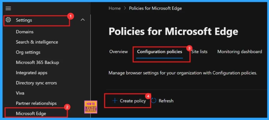 Enable Disable Browser Guest Mode in Microsoft Edge Browser using M365 Admin Center - Fig.1