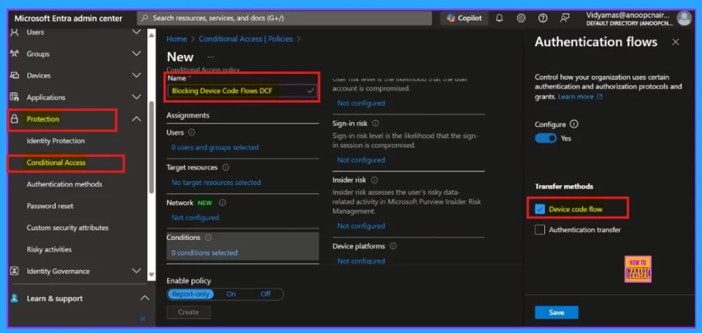 Blocking Device Code Flows DCF in Microsoft Entra ID to Protect your Tenant from Phishing Attacks - Fig.3