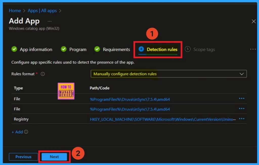 How to Install Druva InSync App using Intune Enterprise App Catalog- Fig.7