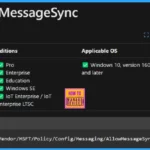 Enable or Disable Message Sync using Intune Settings Catalog Policy